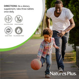NaturesPlus envase en entorno natural que sugiere ingredientes de origen vegetal