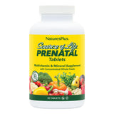 NaturesPlus envase frontal del prenatal, presenta información clara y beneficios