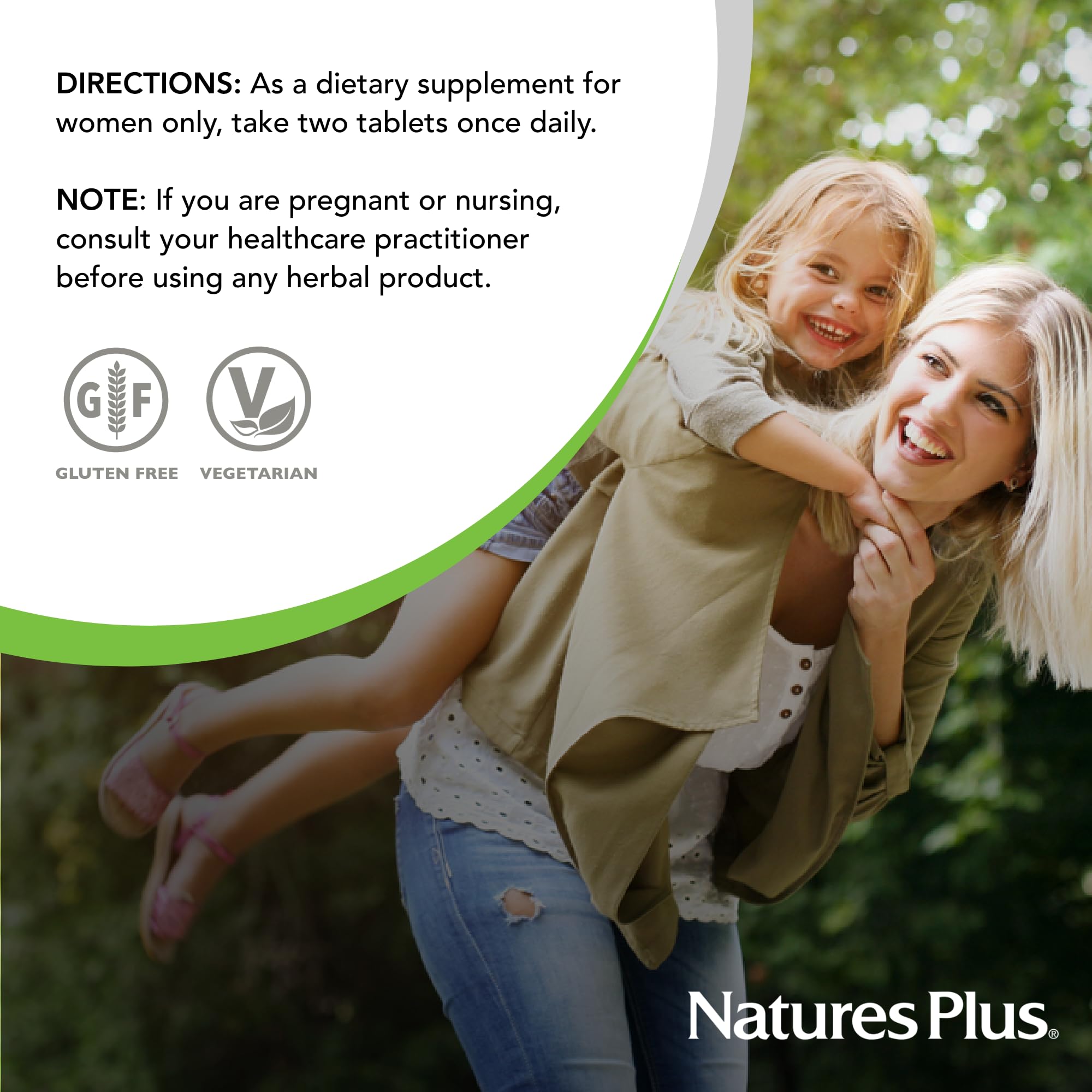 NaturesPlus caja abierta con tabletas y folleto informativo
