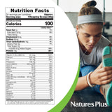 NaturesPlus SPIRU-TEIN etiqueta con lista de ingredientes y vitaminas visibles
