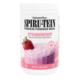 NaturesPlus SPIRU-TEIN frente del envase mostrando la marca y beneficio práctico
