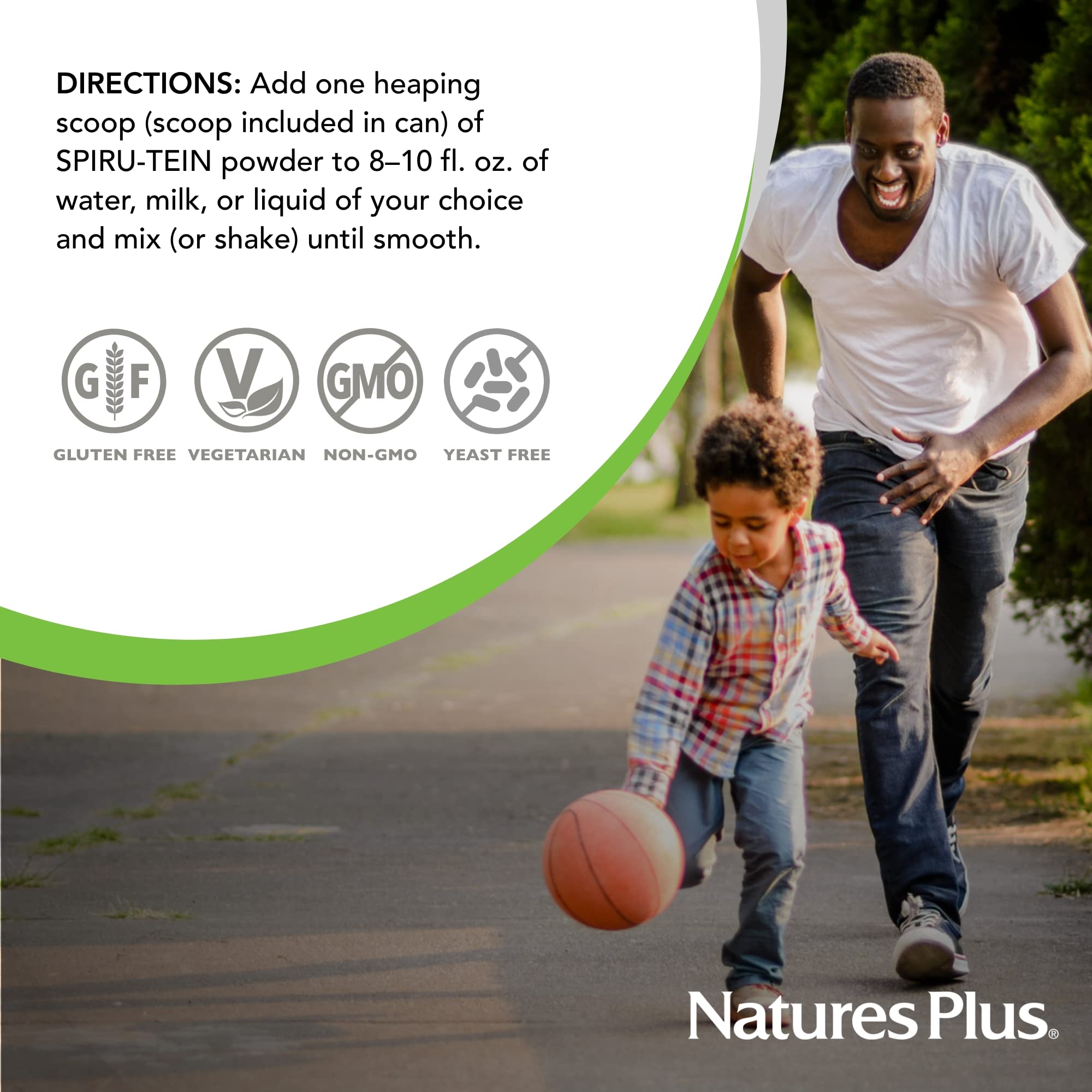 Estilo de vida con batido SPIRU-TEIN NaturesPlus como opción práctica y nutritiva