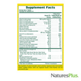 NaturesPlus tabletas junto a vaso de agua, ilustra uso cotidiano seguro