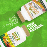 NaturesPlus tabletas Source of Life GOLD primer plano, revela textura y facilidad de ingestión
