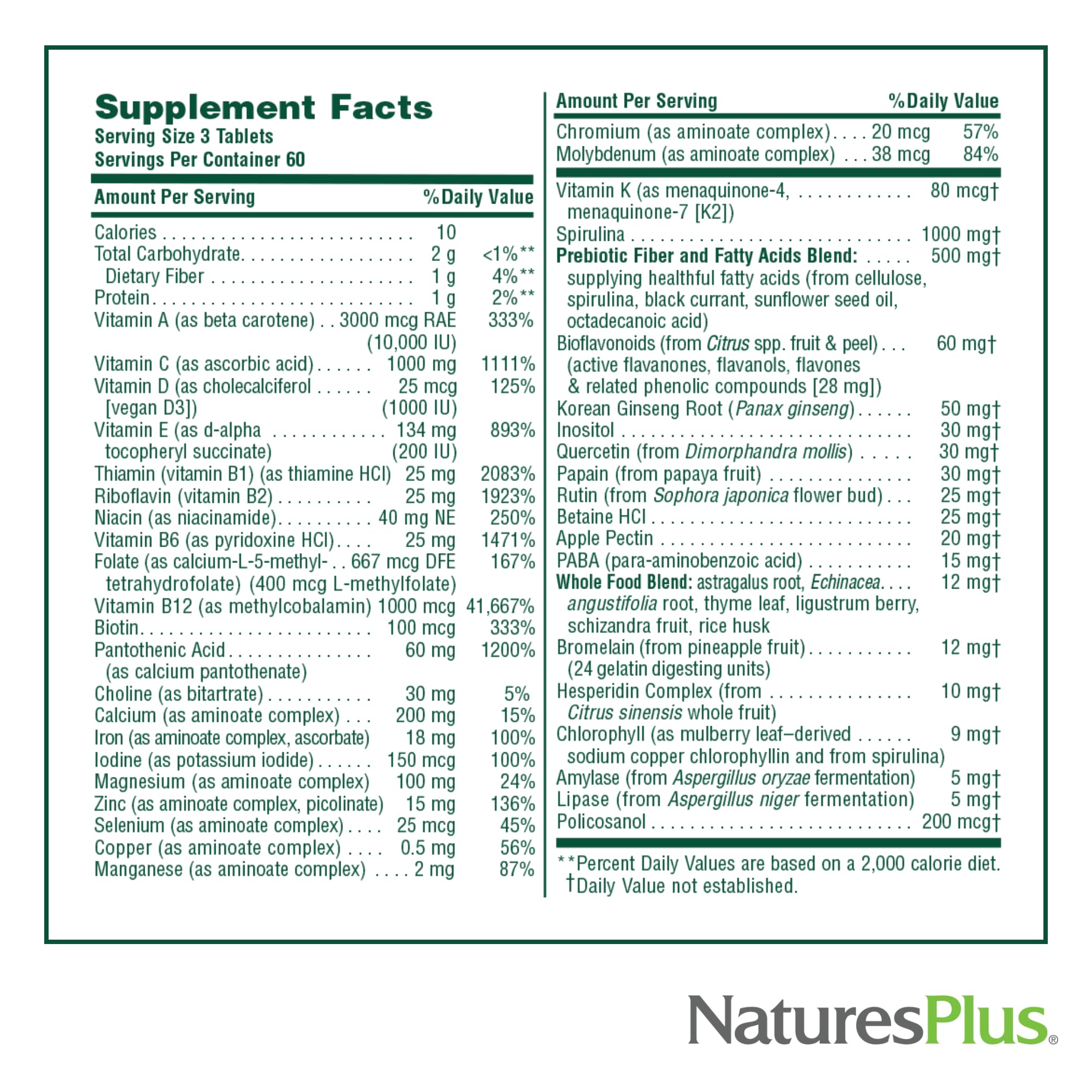 NaturesPlus tableta en mano para comparar tamaño y conveniencia