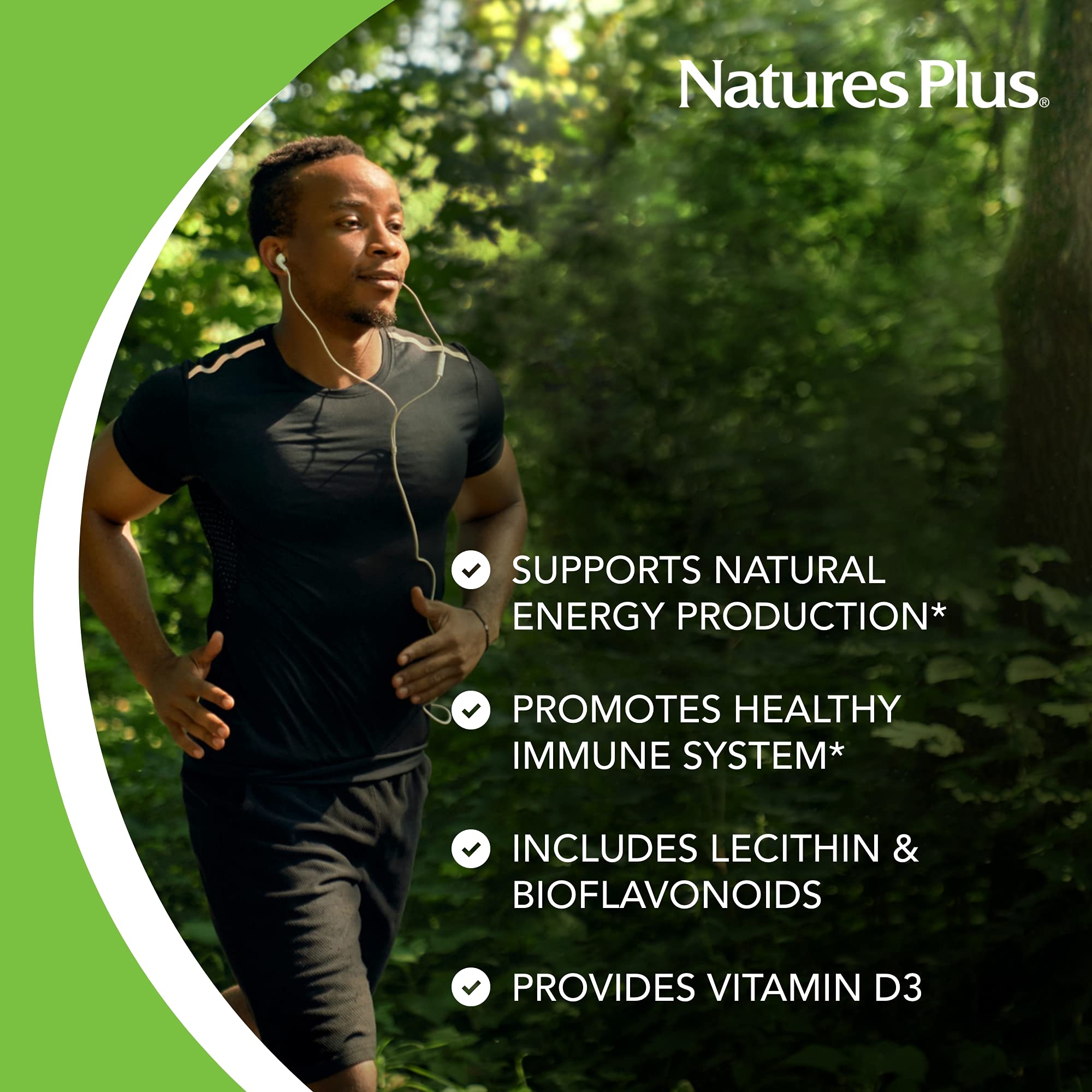 NaturesPlus textura de tableta masticable demostrando solubilidad y sabor