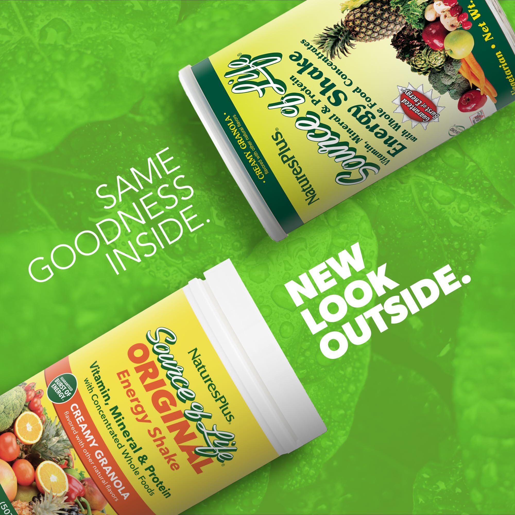 NaturesPlus textura del polvo cremoso, fácil de mezclar y de rápida disolución