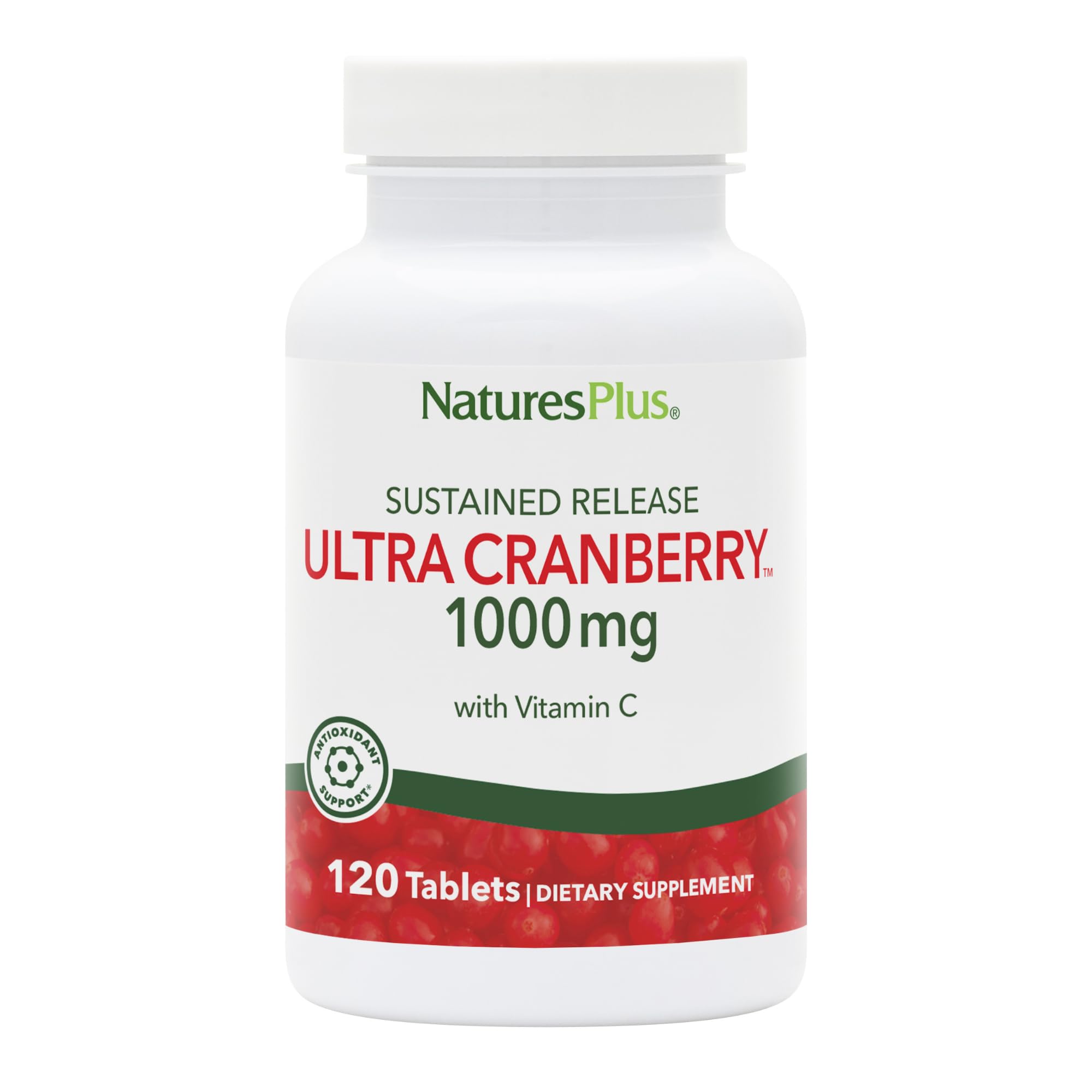NaturesPlus frasco frontal mostrando etiqueta clara y beneficios