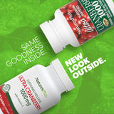 NaturesPlus detalle de etiqueta con ingredientes y certificaciones visibles
