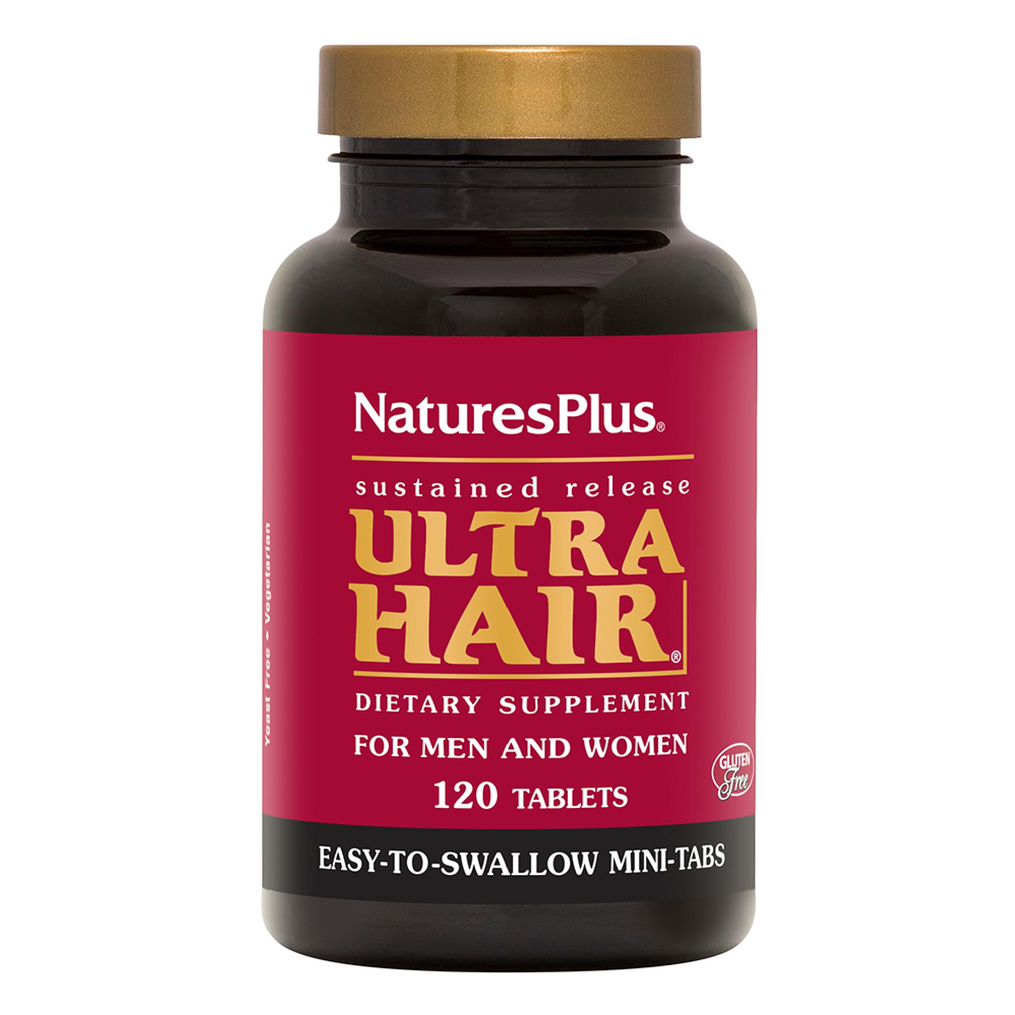 NaturesPlus envase frontal mostrando 120 comprimidos y beneficios visibles