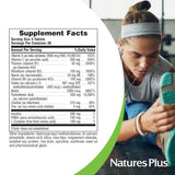 NaturesPlus ingredientes clave spirulina y aceite de semilla de girasol para nutrición