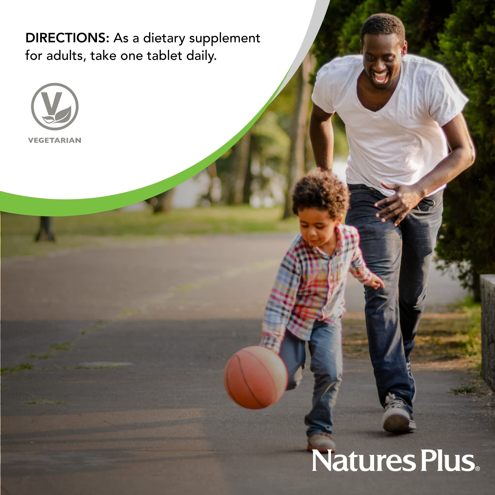 NaturesPlus lista de ingredientes mostrando vitaminas y minerales esenciales