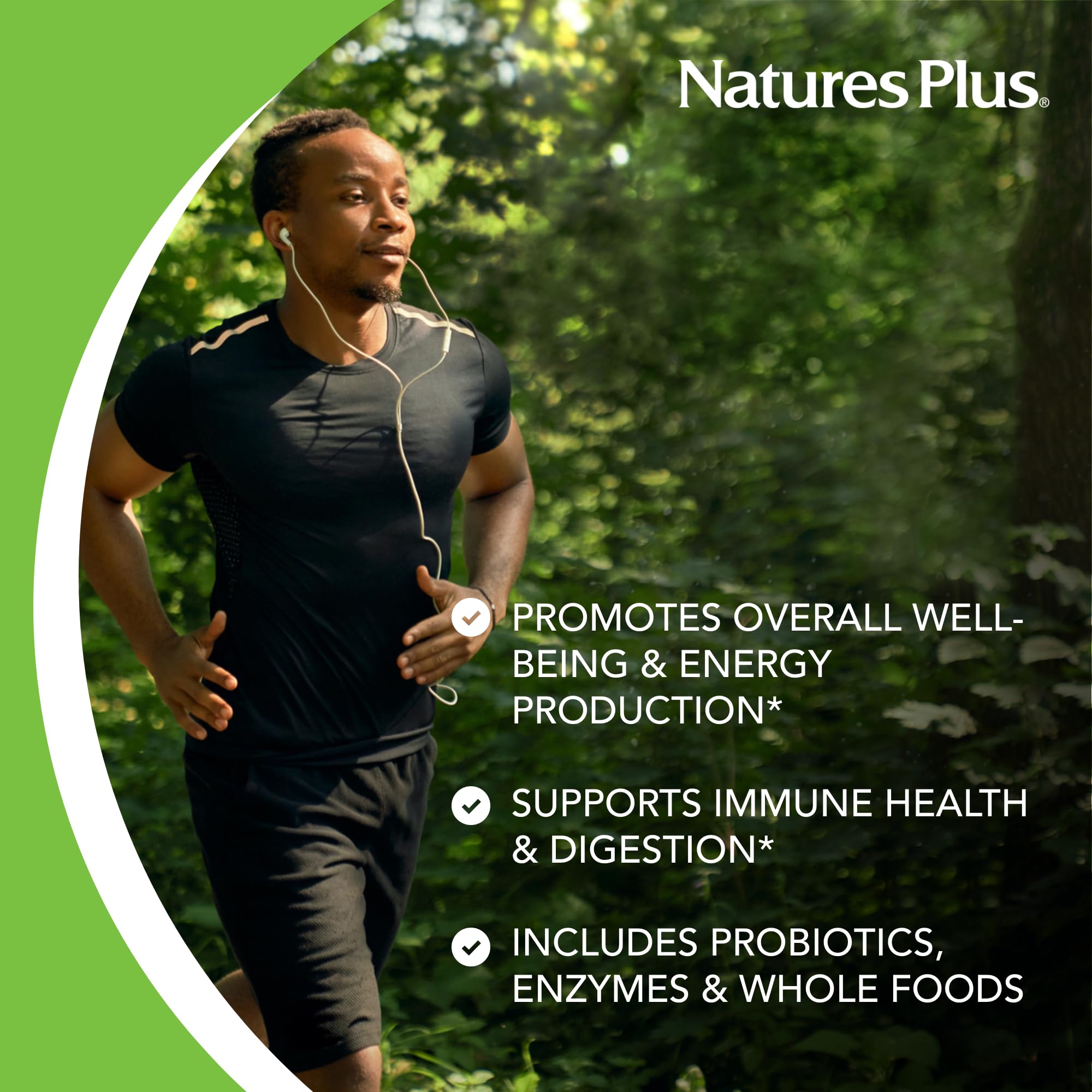 NaturesPlus tableta en mano para comparar tamaño y facilidad de ingestión