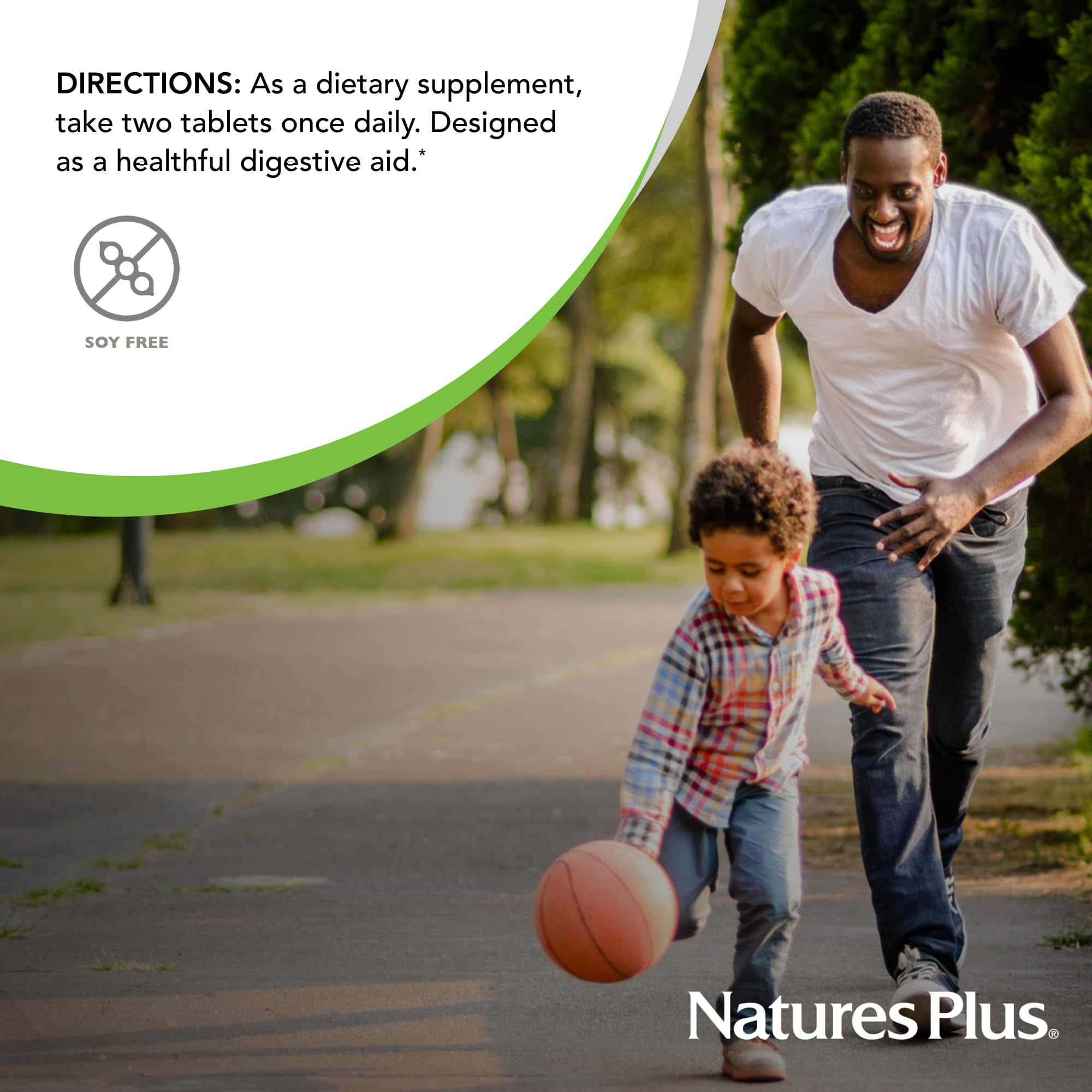 NaturesPlus Ultra-Zyme etiqueta de ingredientes que destaca pureza y calidad