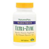 NaturesPlus Ultra-Zyme vista frontal del frasco, presentación clara y confianza