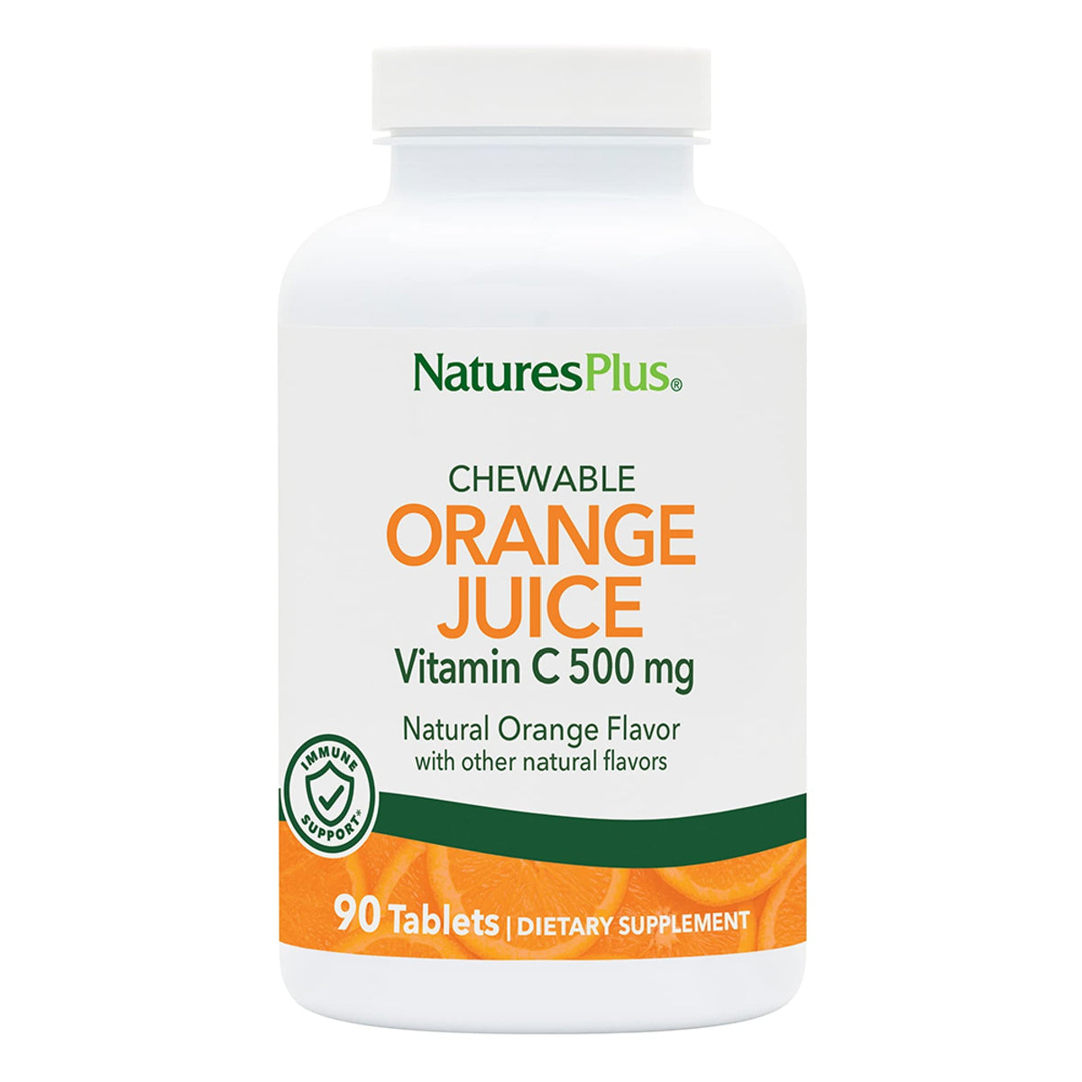 NaturesPlus vista frontal del envase mostrando 90 tabletas y claridad de dosis