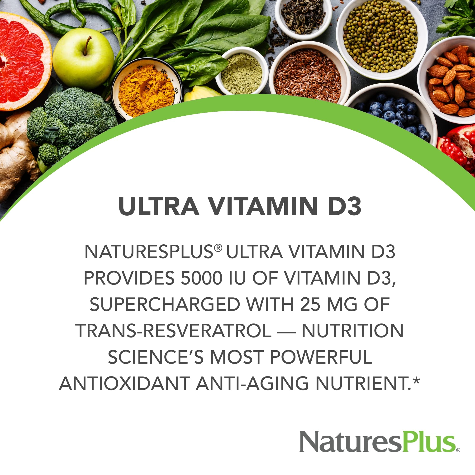 NaturesPlus textura de la tableta que sugiere formulación vegana y calidad