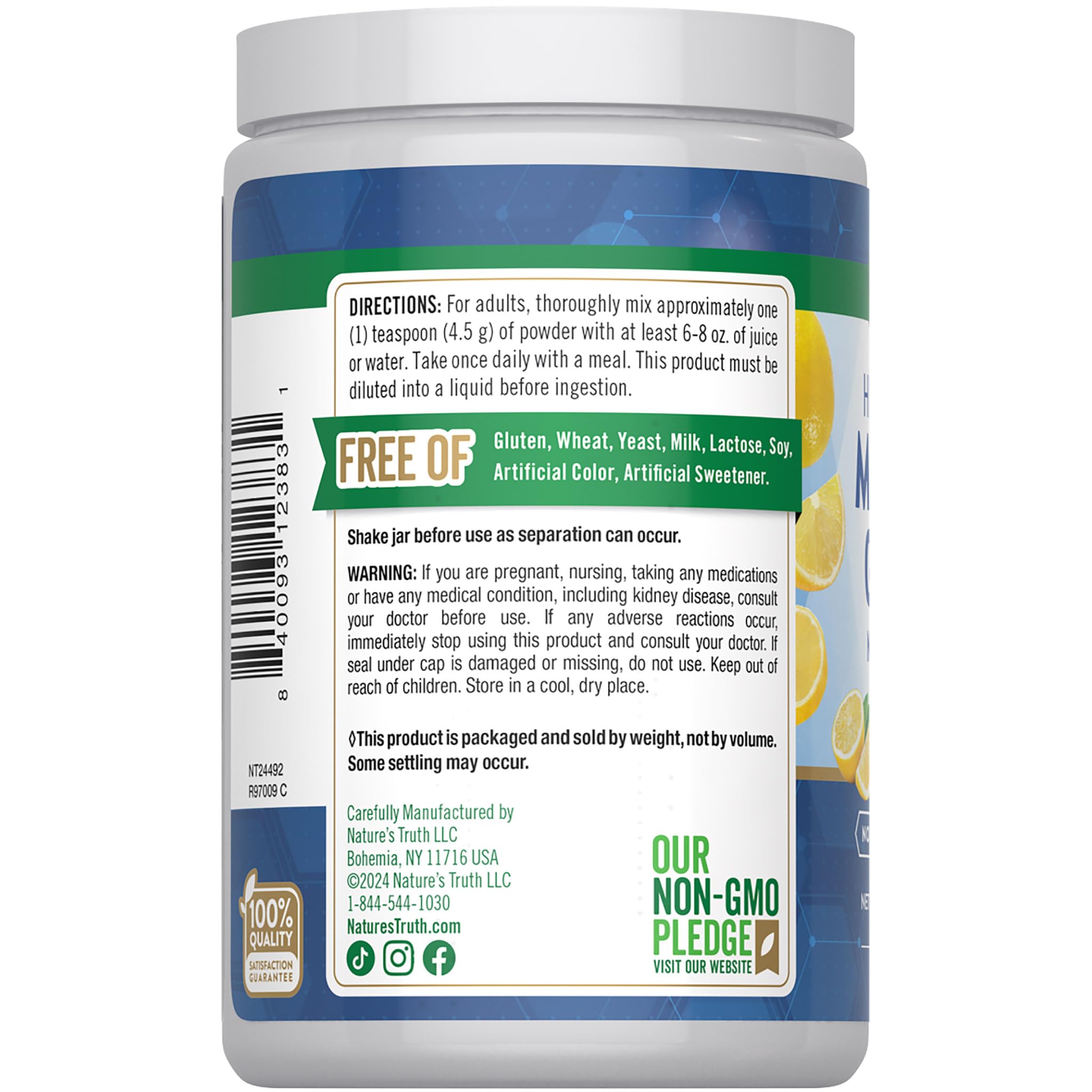 Nature's Truth producto en cocina moderna estilo de vida saludable visual