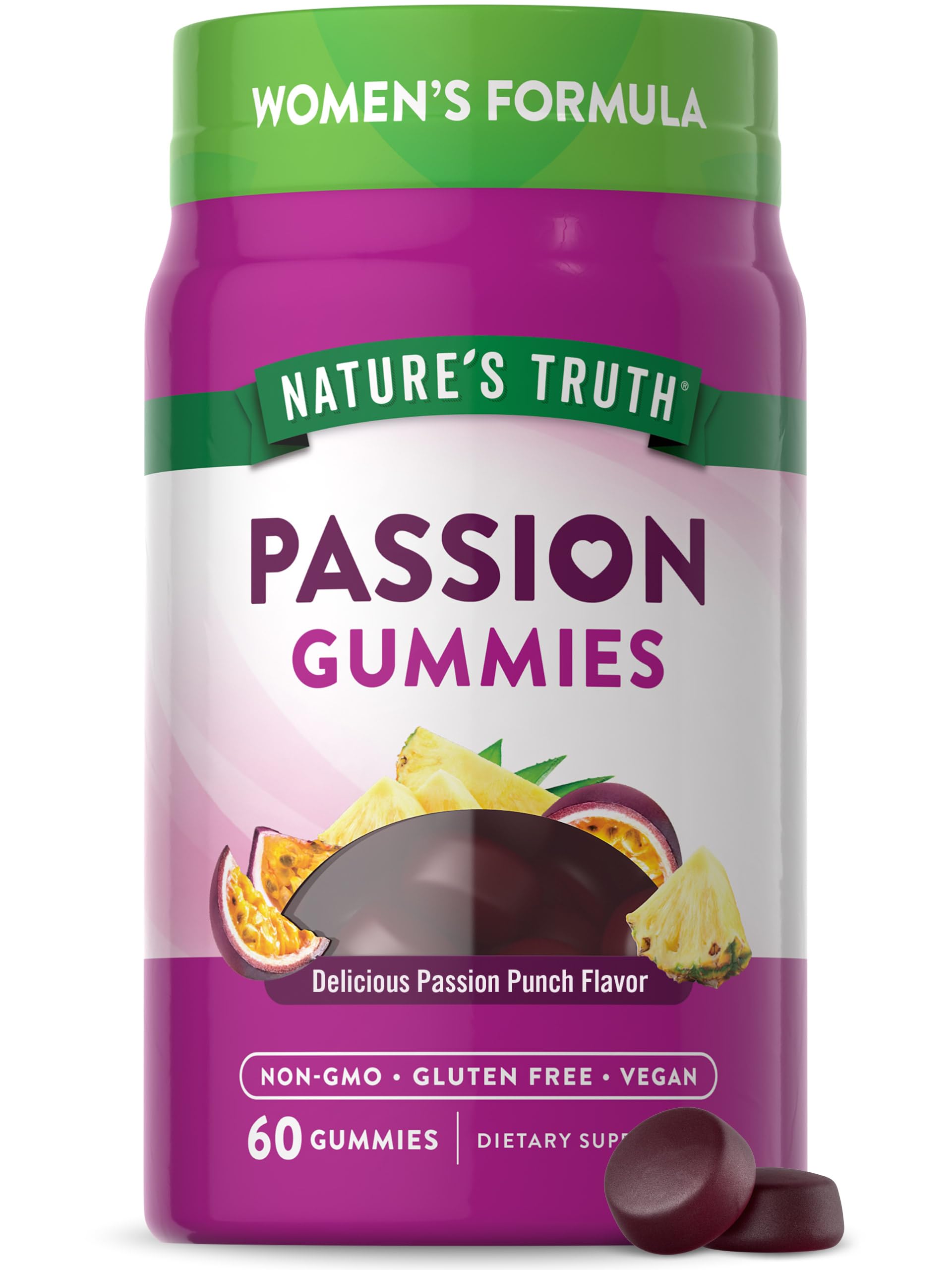 Nature's Truth frasco delante mostrando etiqueta y beneficio claridad