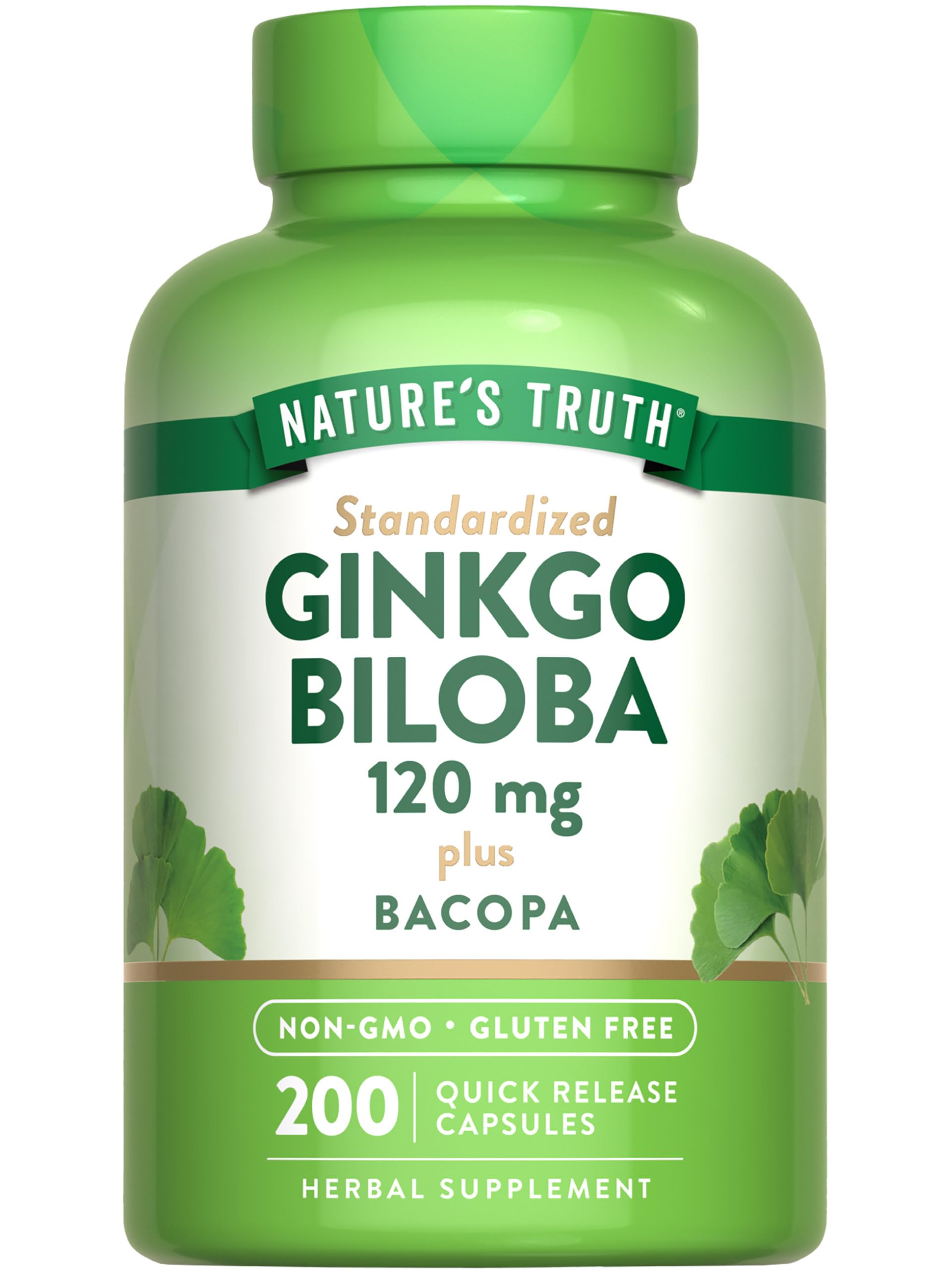 Nature's Truth vista frontal del envase mostrando beneficios y cantidad