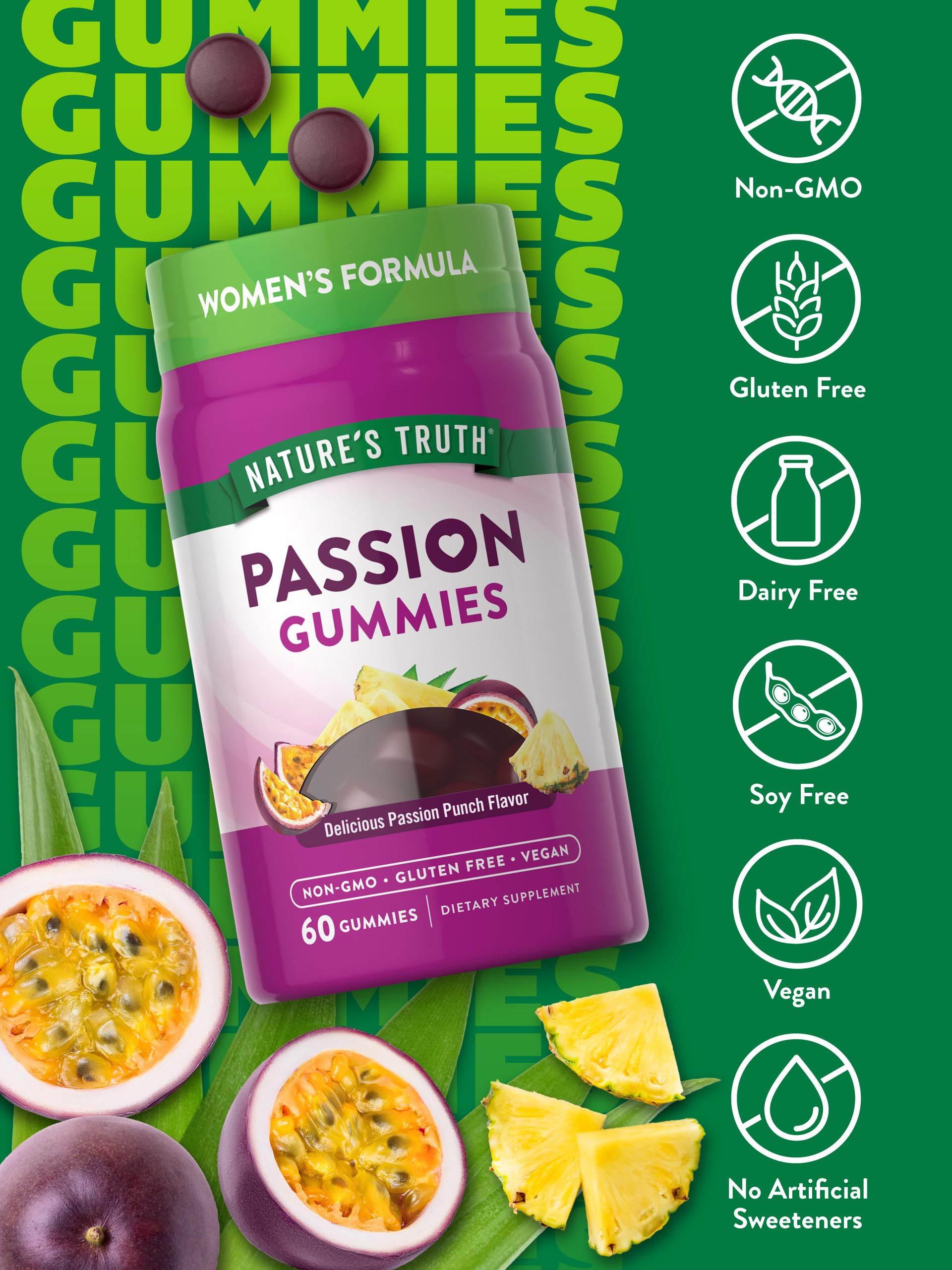 Nature's Truth gomitas abiertas en mano fácil consumo y formato práctico