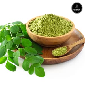 Naturevibe Botanicals cuchara midiendo polvo para recetas precisas