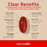 NatureWise etiqueta cerca con información de ingredientes y certificaciones