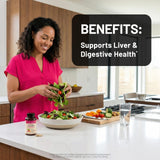 NatureWise cápsula vegetal en primer plano indicando pureza y dosificación