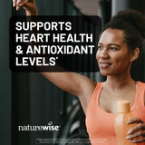 NatureWise cápsulas de cerca texturizadas que muestran pureza del producto