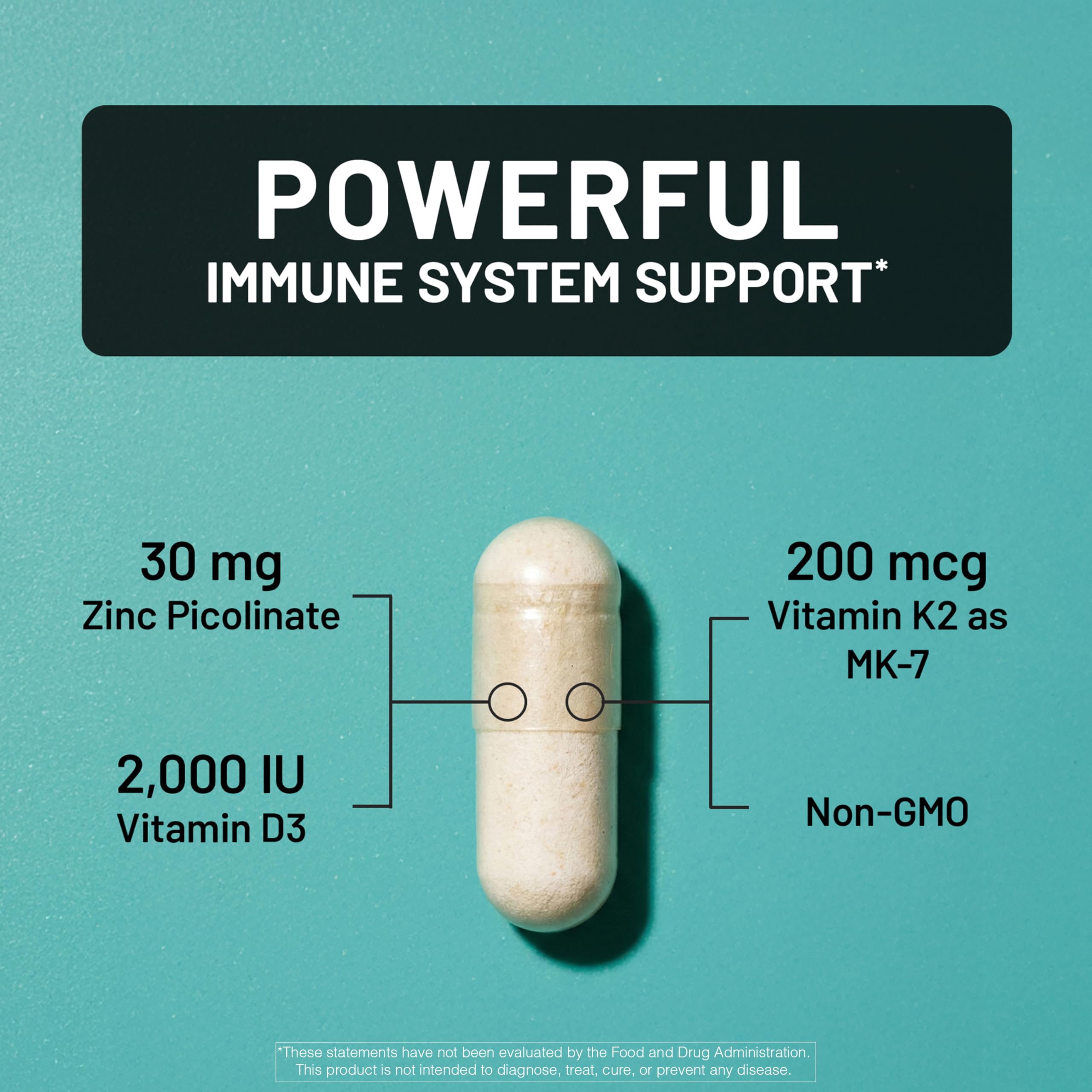 NatureWise detalle de etiqueta nutricional con dosis claras y confiables