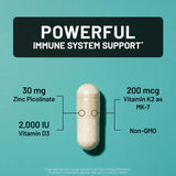 NatureWise detalle de etiqueta nutricional con dosis claras y confiables