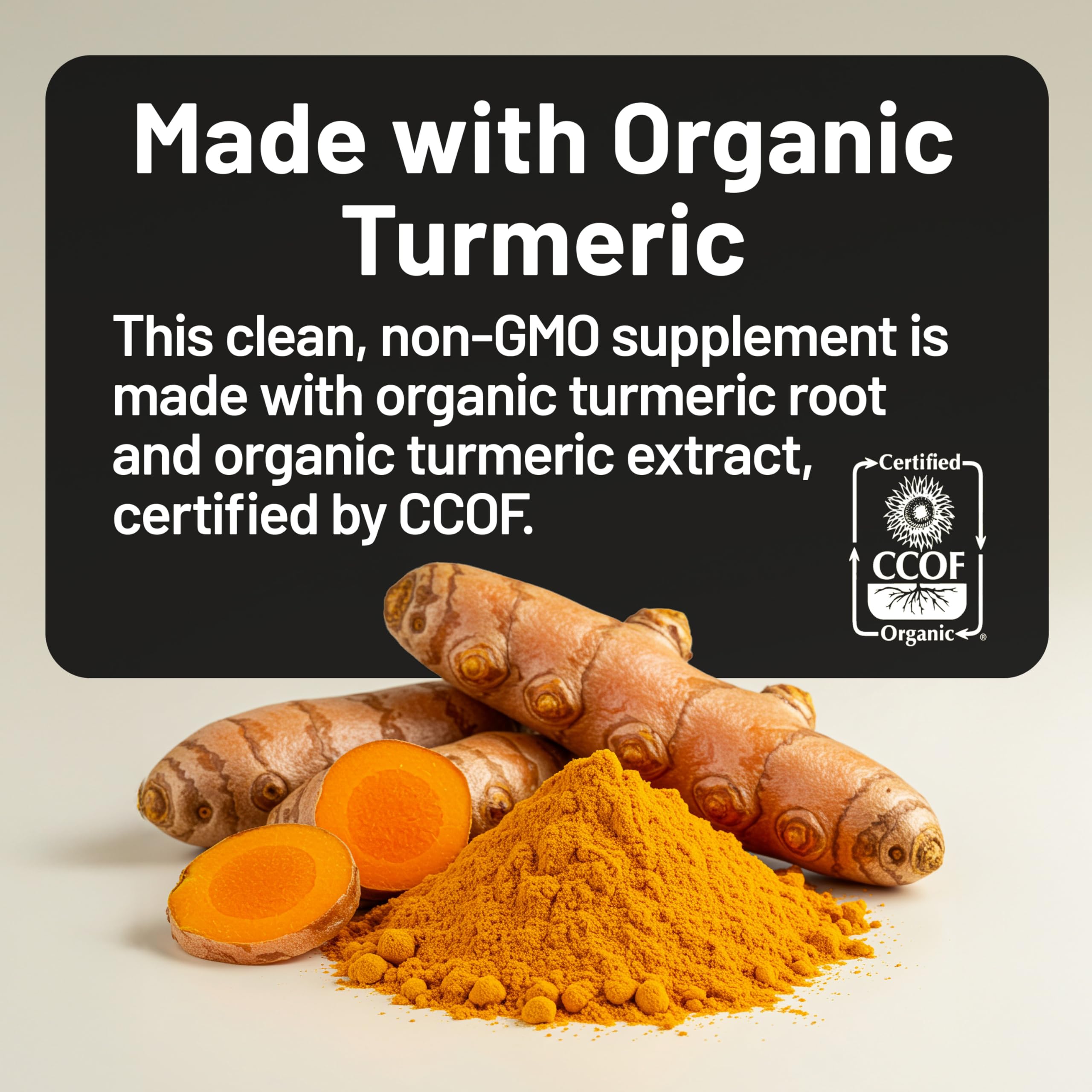 NatureWise etiqueta de ingredientes con curcuminoides y Bioperine claros