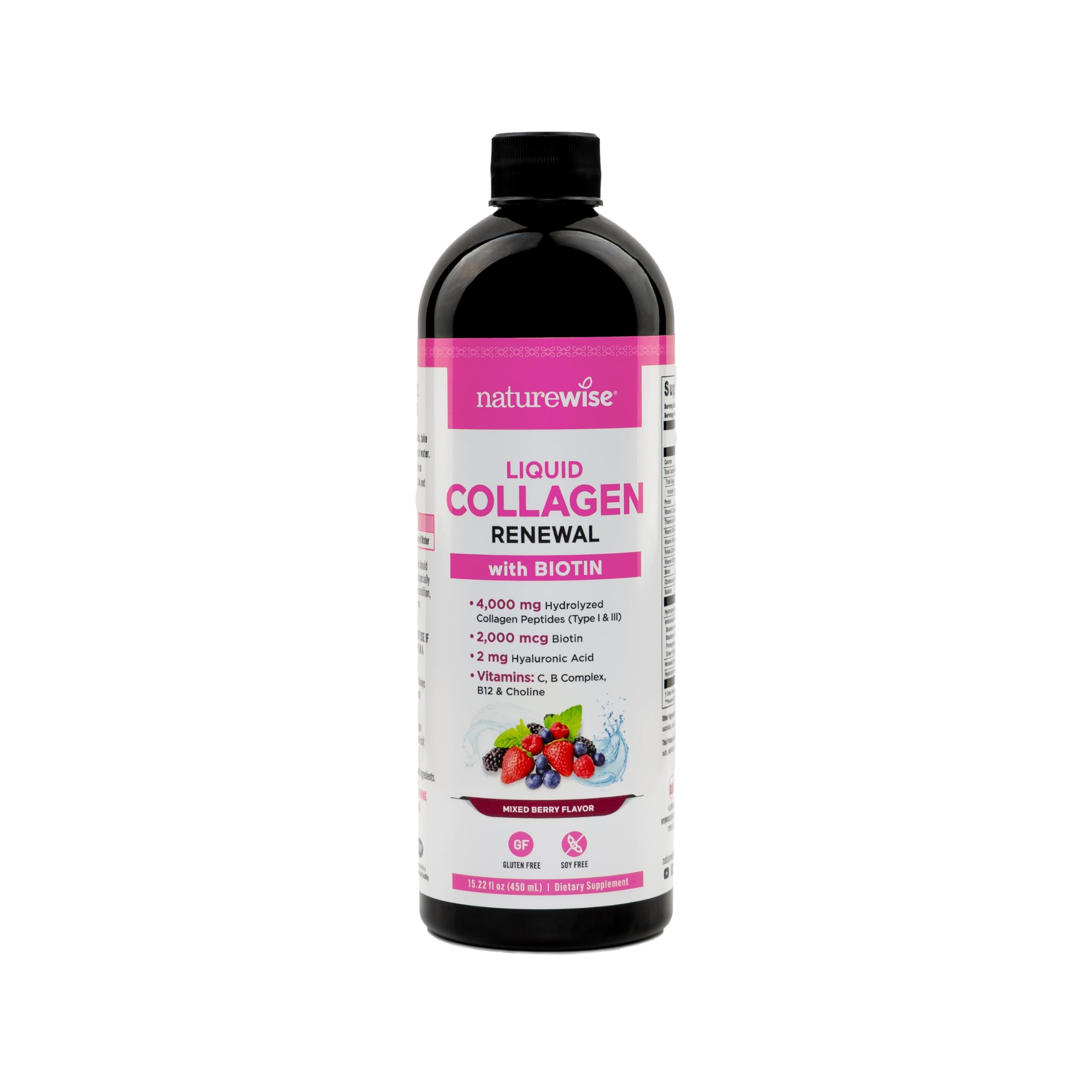 NatureWise frente del tubo mostrando diseño y sabor berries