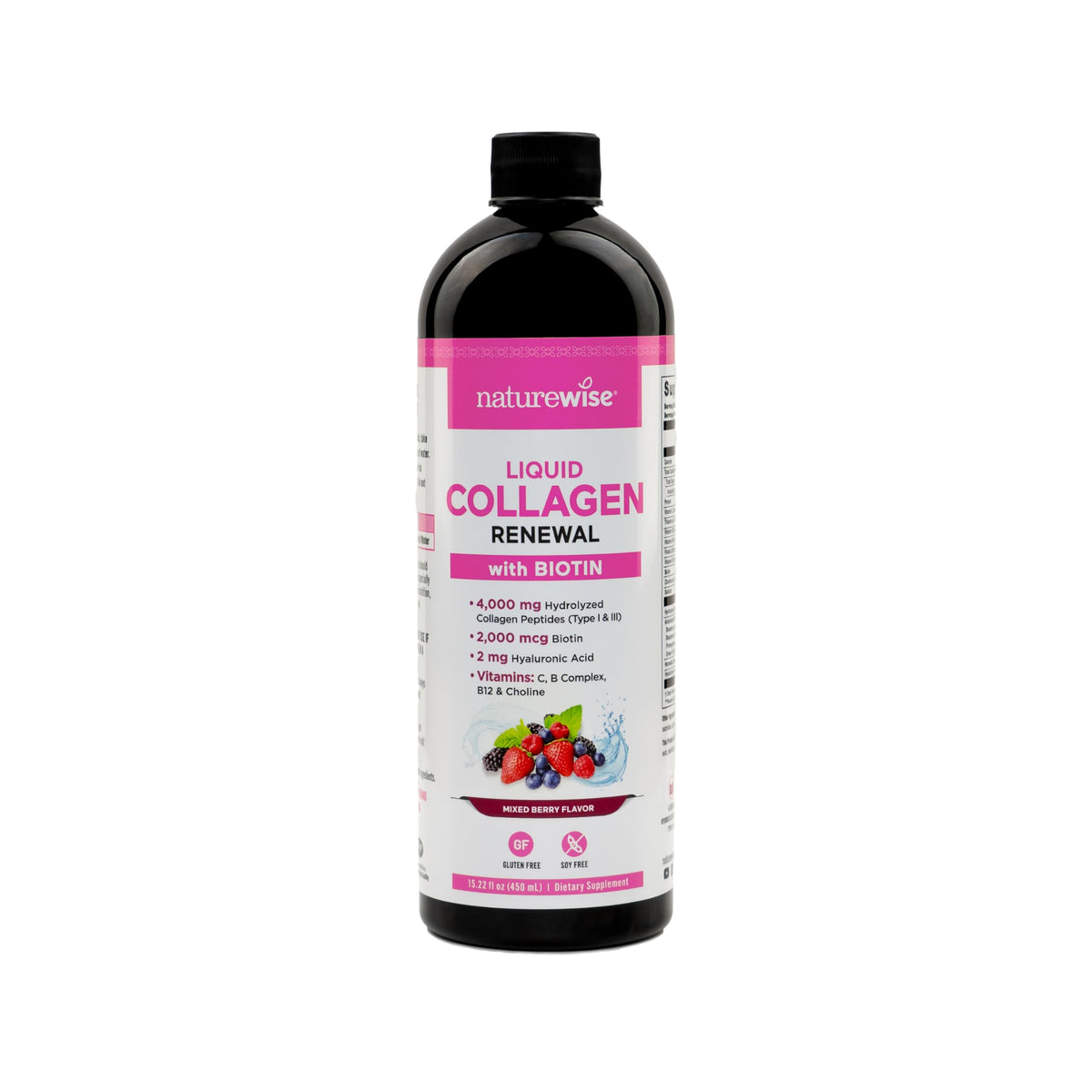 NatureWise frente del tubo mostrando diseño y sabor berries
