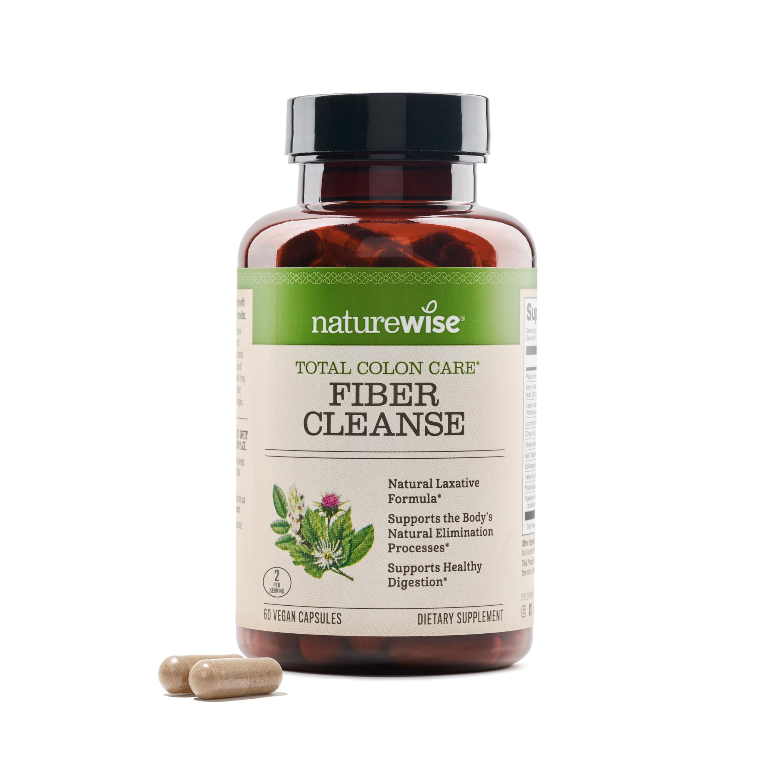 NatureWise frontal del empaque mostrando cápsulas y beneficios