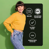 NatureWise botella junto a una regla, comparación de tamaño real