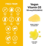 Ingredientes: líquen y raíz de yuca usados en NatureWise D3 vegano