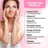 NatureWise ingredientes principales biotina ácido hialurónico y colágeno