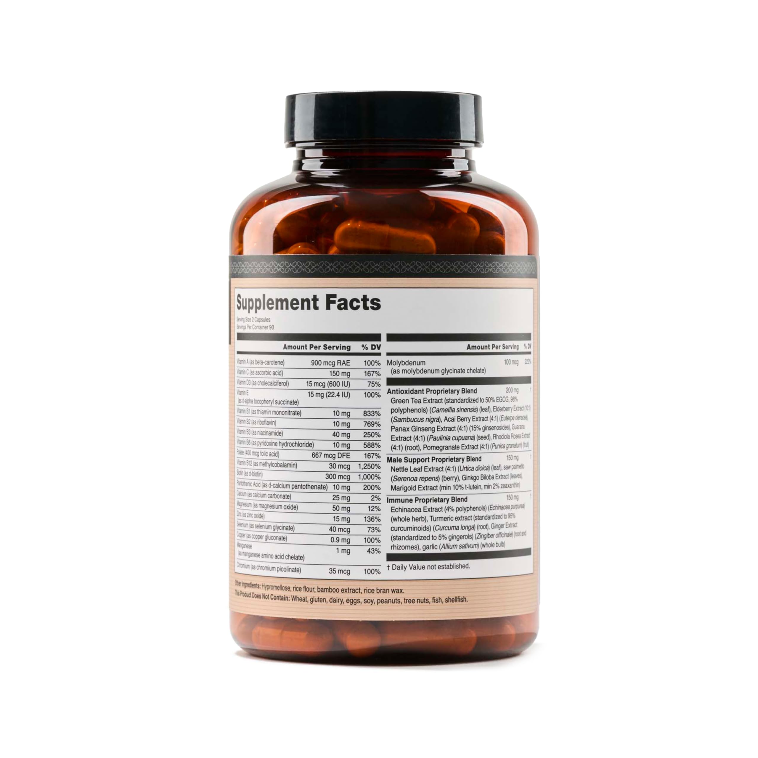 NatureWise etiqueta nutricional legible con ingredientes y dosis