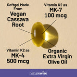 NatureWise aceite de oliva virgen extra usado para mejor absorción