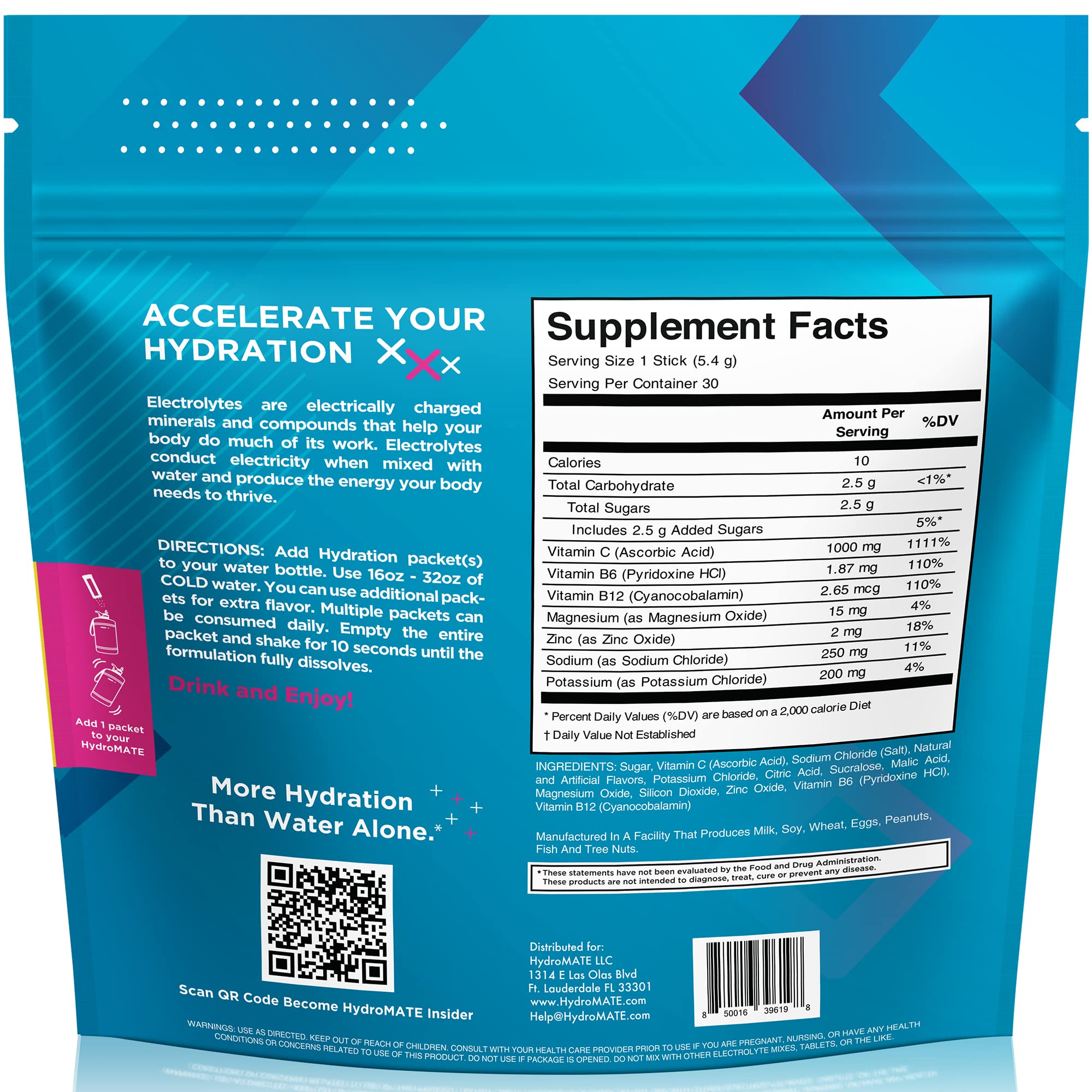 NatureWorks HydroMATE mezcla en botella, hidratación instantánea para entrenamientos