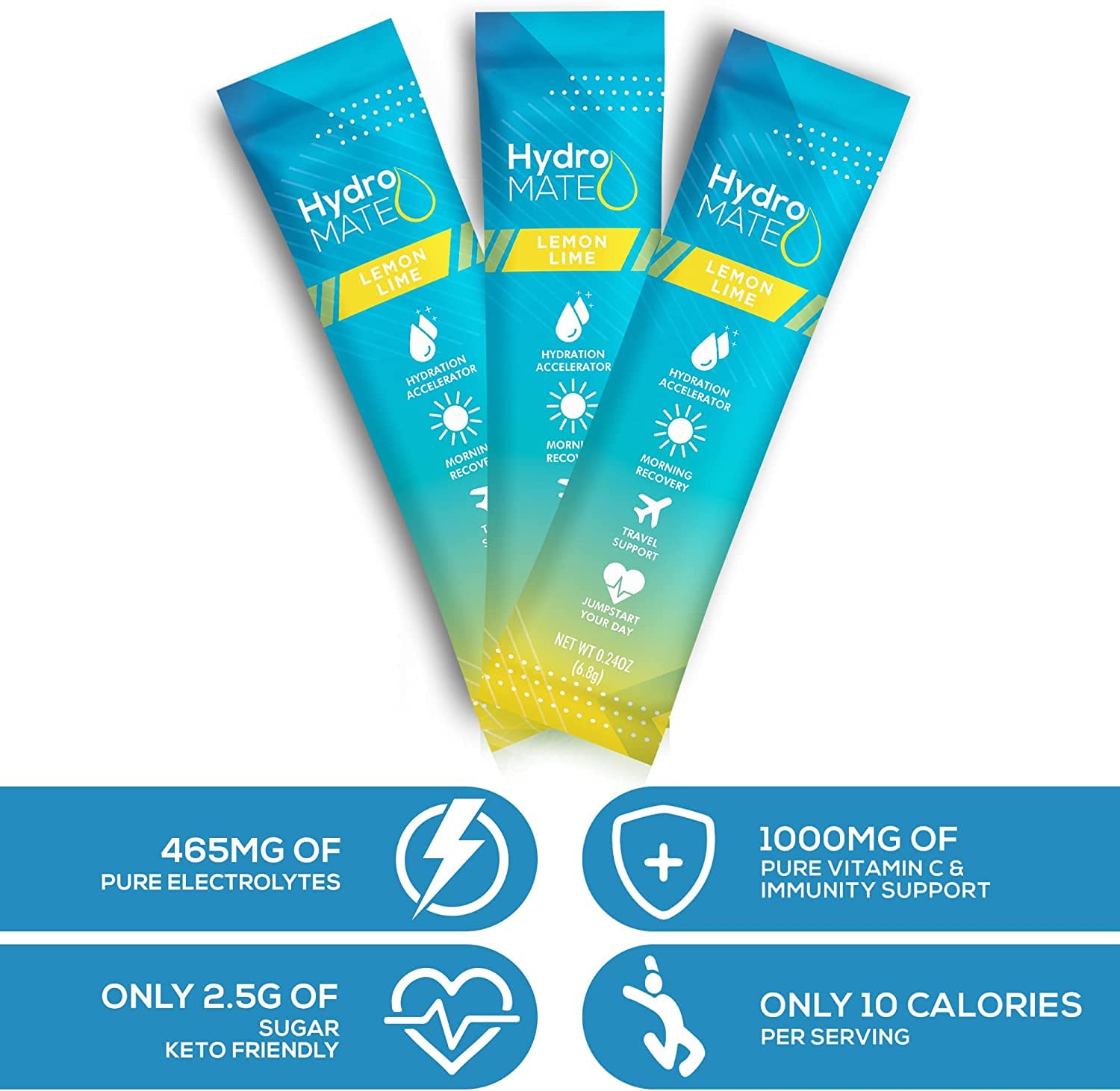 NatureWorks etiqueta del producto con ingredientes clave y beneficios claros