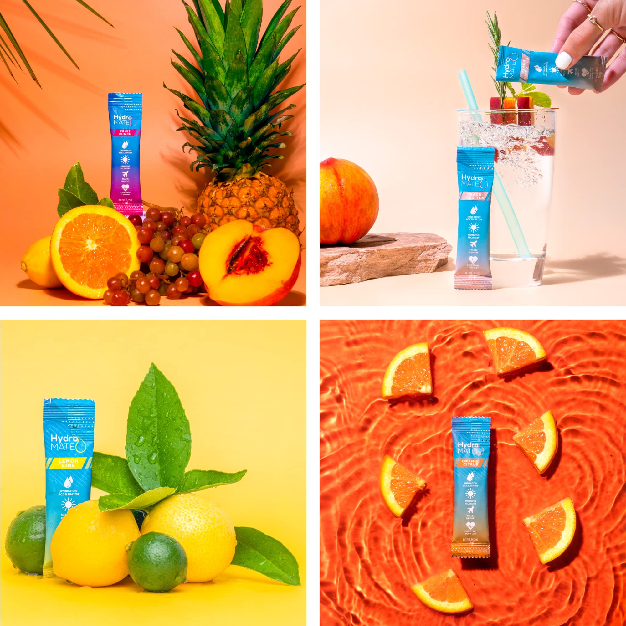 NatureWorks HydroMATE etiqueta con ingredientes y beneficios claros