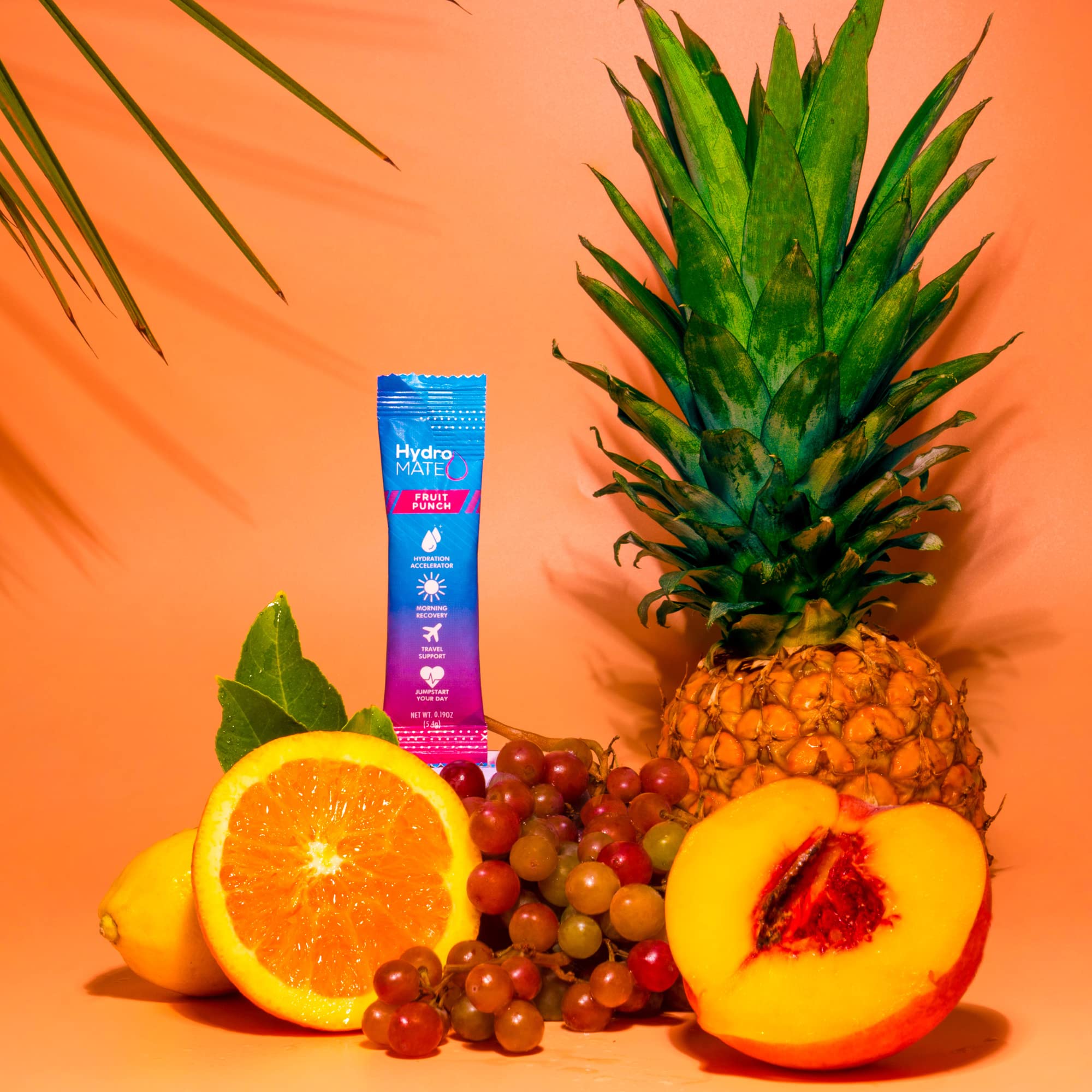 NatureWorks HydroMATE etiqueta de ingredientes destacando electrolitos y bajo azúcar