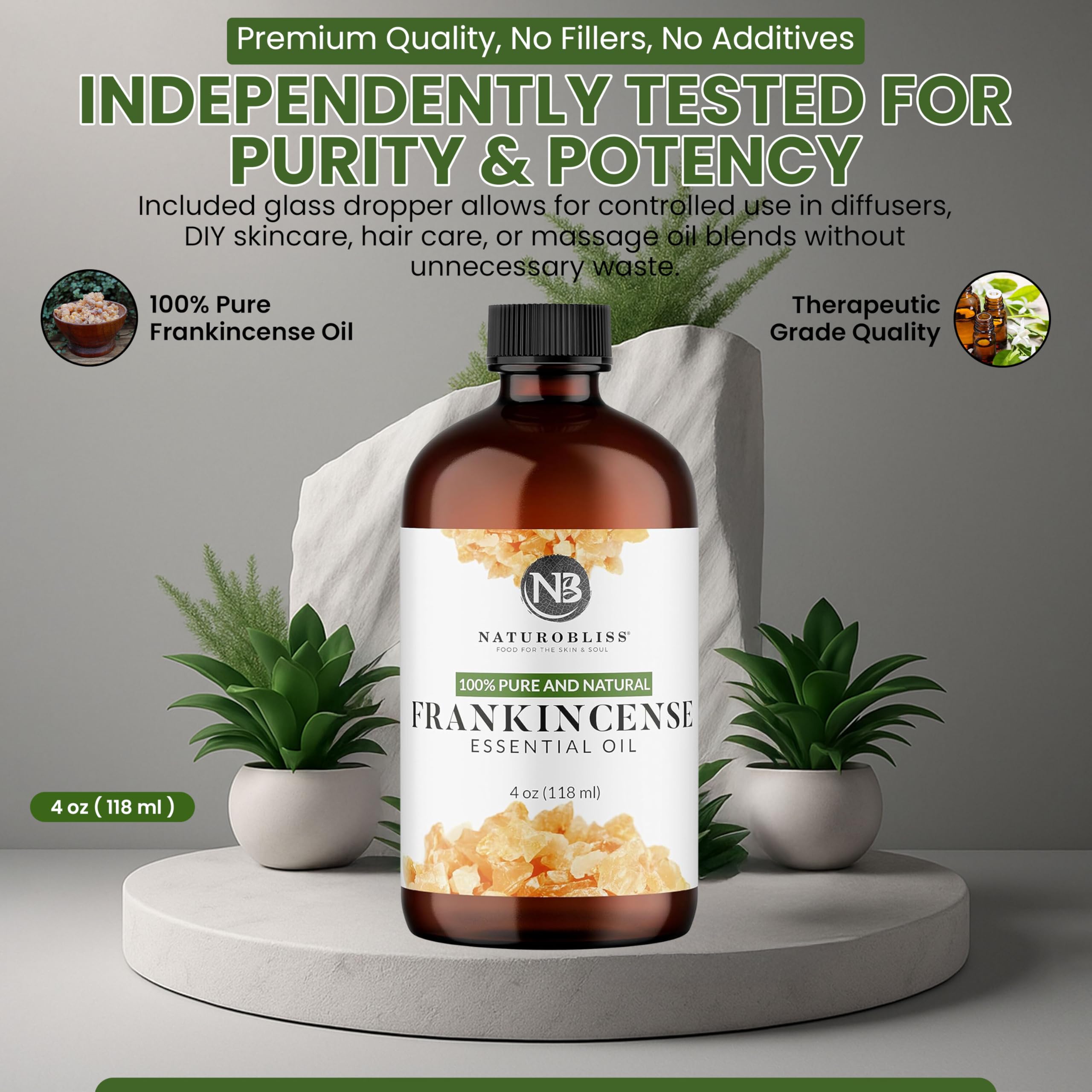 NaturoBliss etiqueta con sello de calidad y número de lote visible