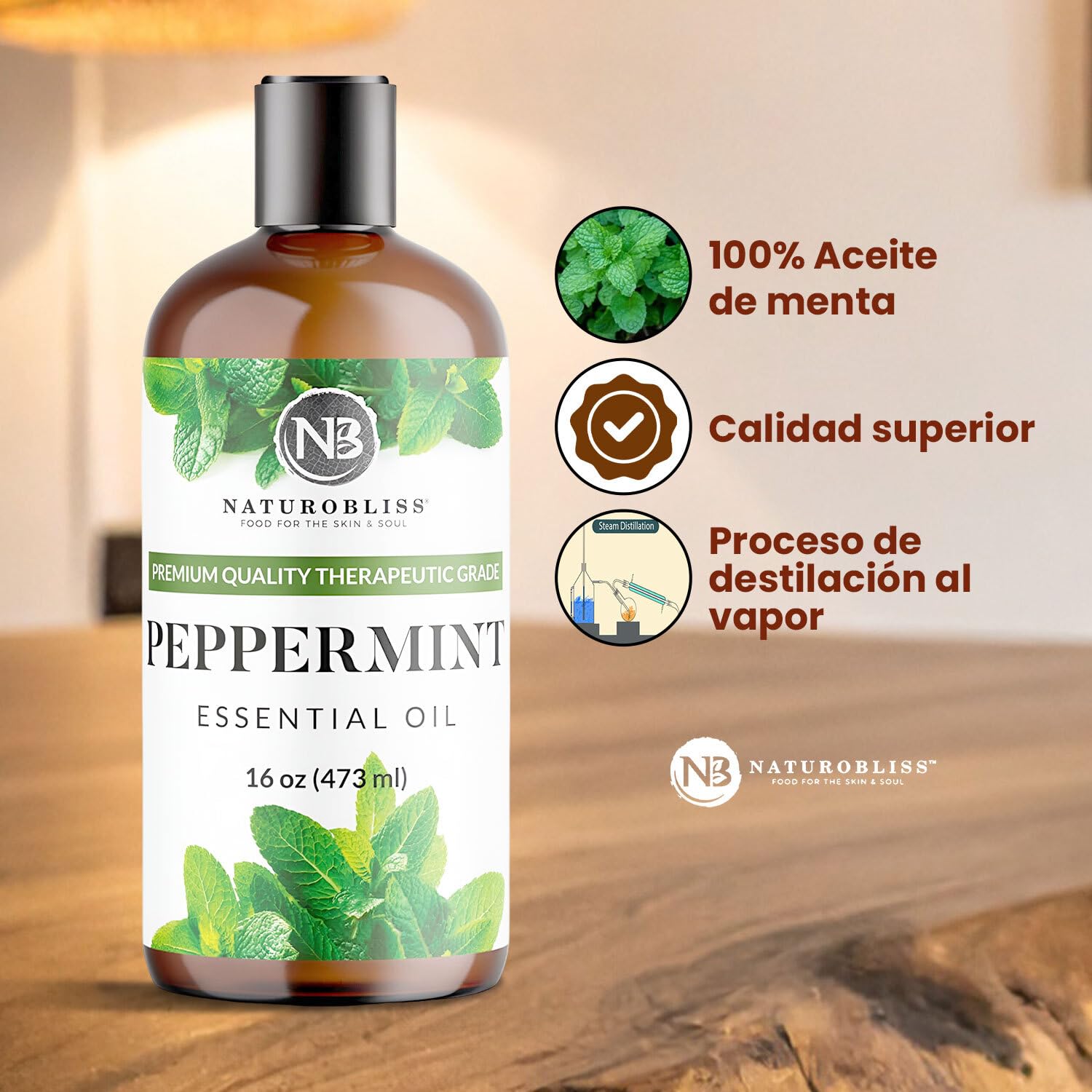 NaturoBliss ambiente relajante usando aceite para aromaterapia