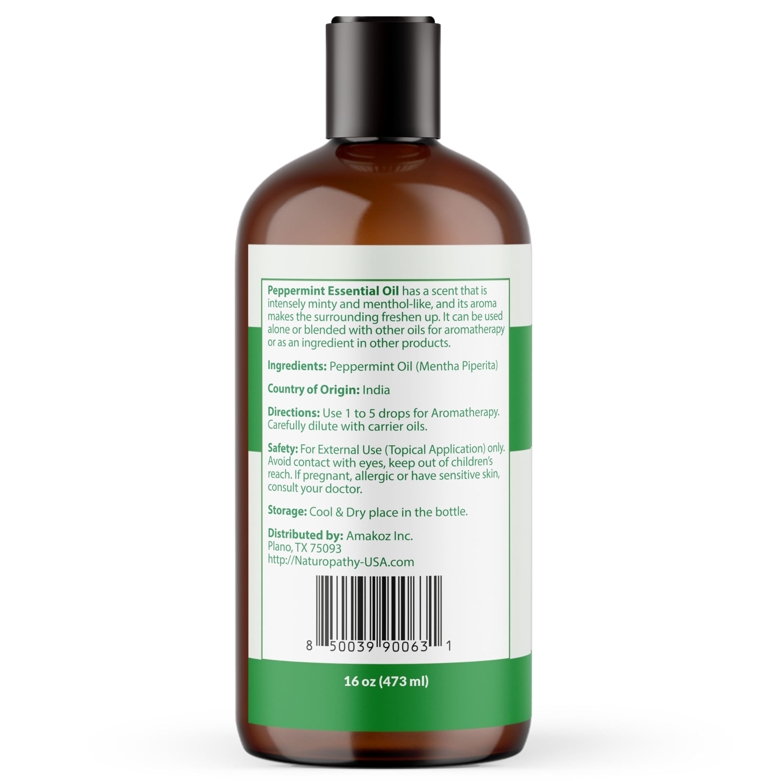 NATUROPATHY NATURE. THERAPY. BEAUTY comparación de tamaño 16oz, ahorro duradero