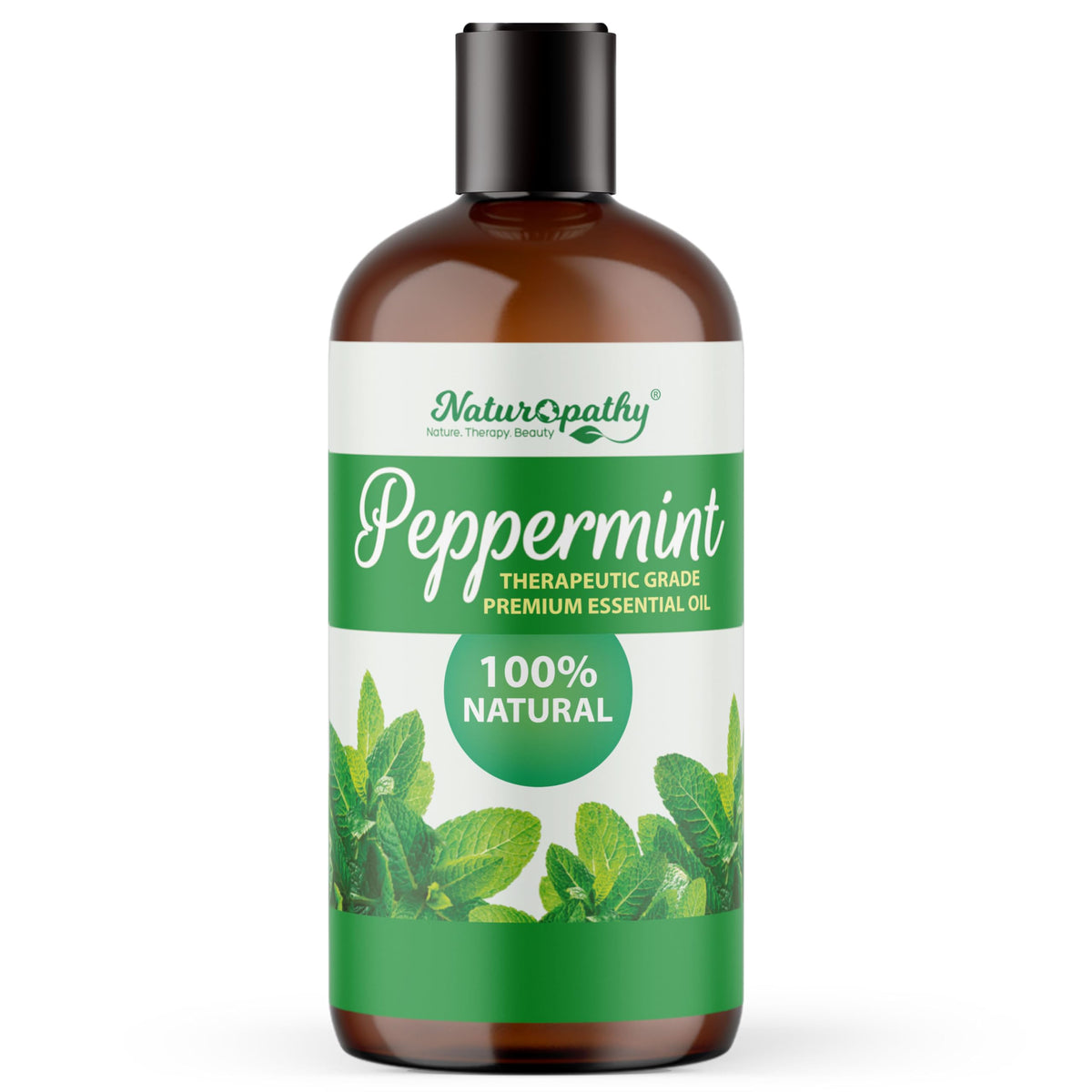 NATUROPATHY NATURE. THERAPY. BEAUTY botella frontal menta, protección UV