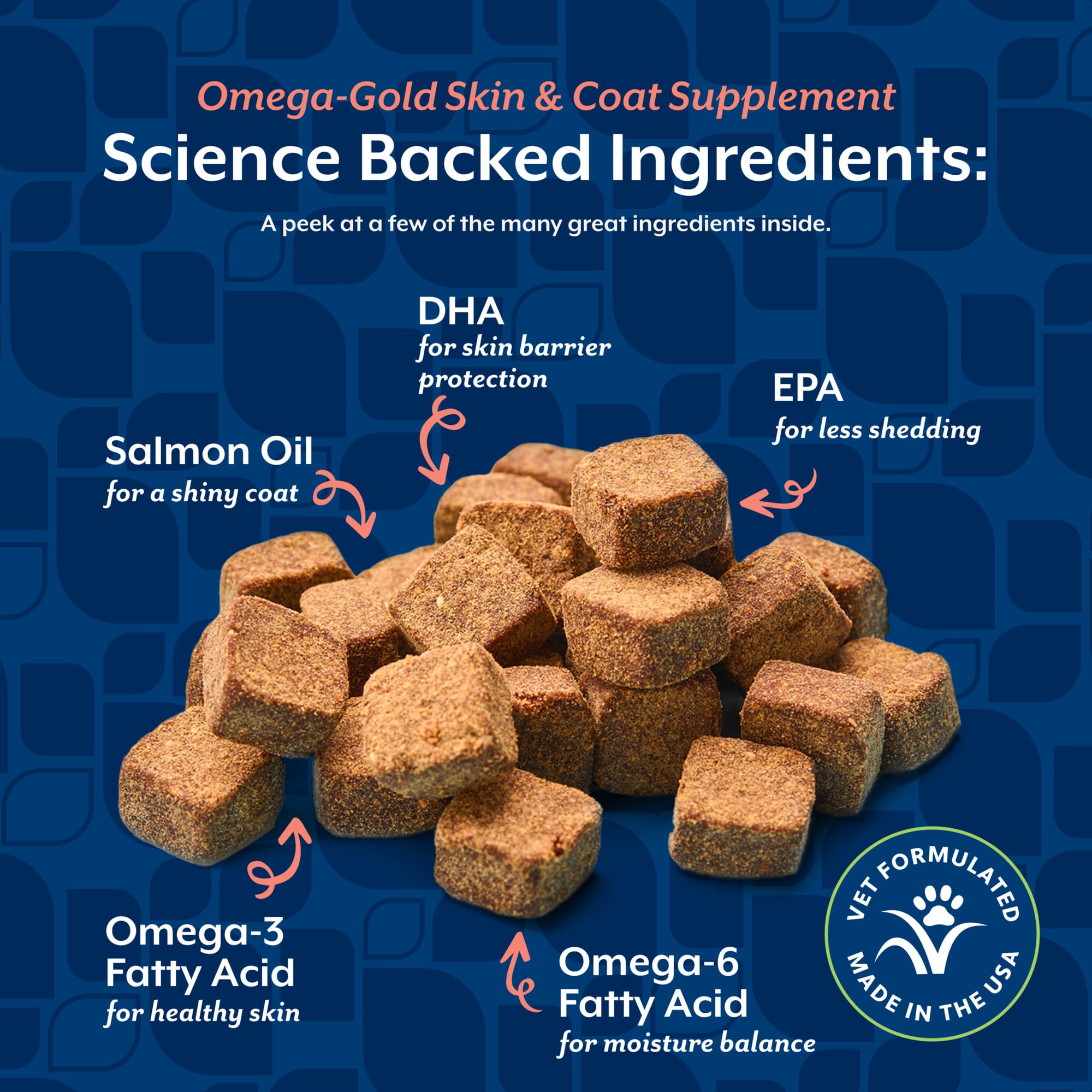 NaturVet aceite de salmón e ingredientes que aportan DHA y EPA