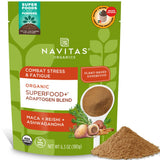 Navitas Organics paquete frontal mostrando marca y beneficio práctico